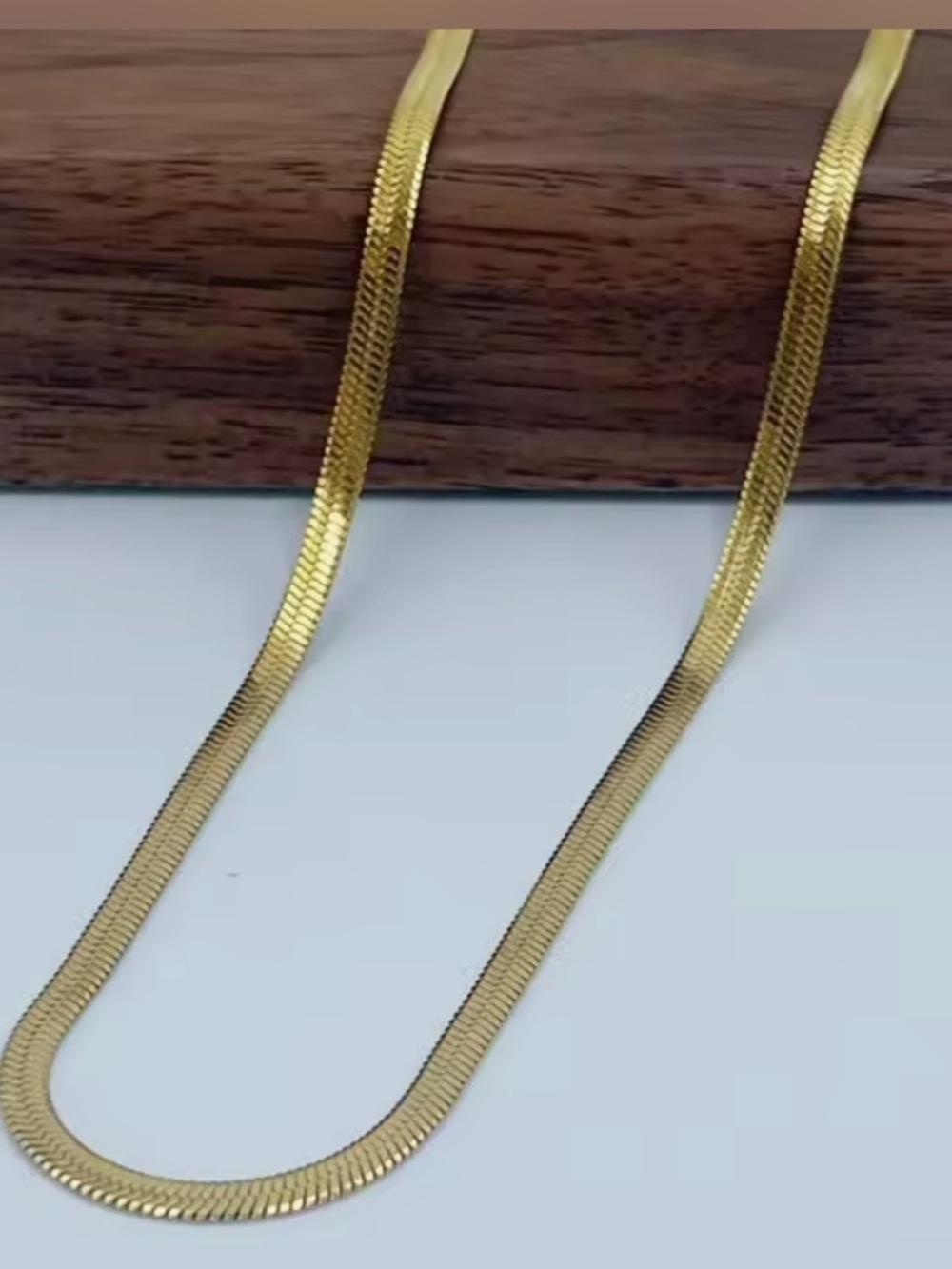 3mm Gold Minimalist Snake Chain Necklace - Women